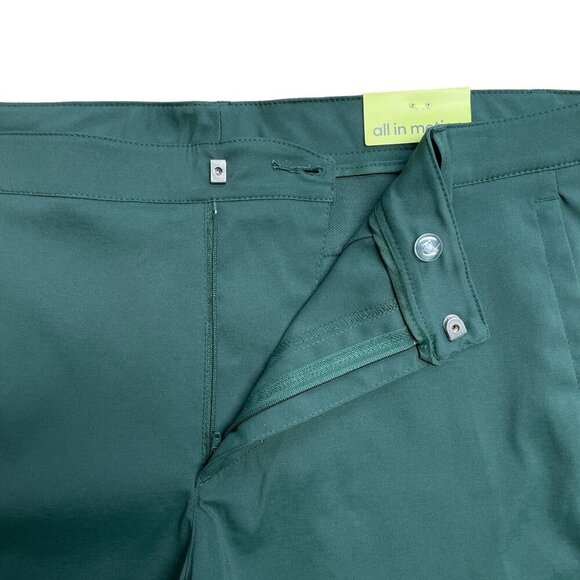 ALL IN MOTION CARGO GOLF SHORTS MENS SIZE 40 ATHLETIC 5 POCKETS DARK GREEN NWT - Picture 8 of 13
